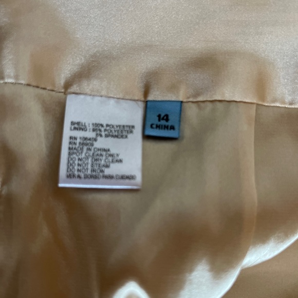 CLEARANCE Antonio Melani - Size 14 Gold/ Metallic Snake skin skirt NWT - Picture 8 of 8